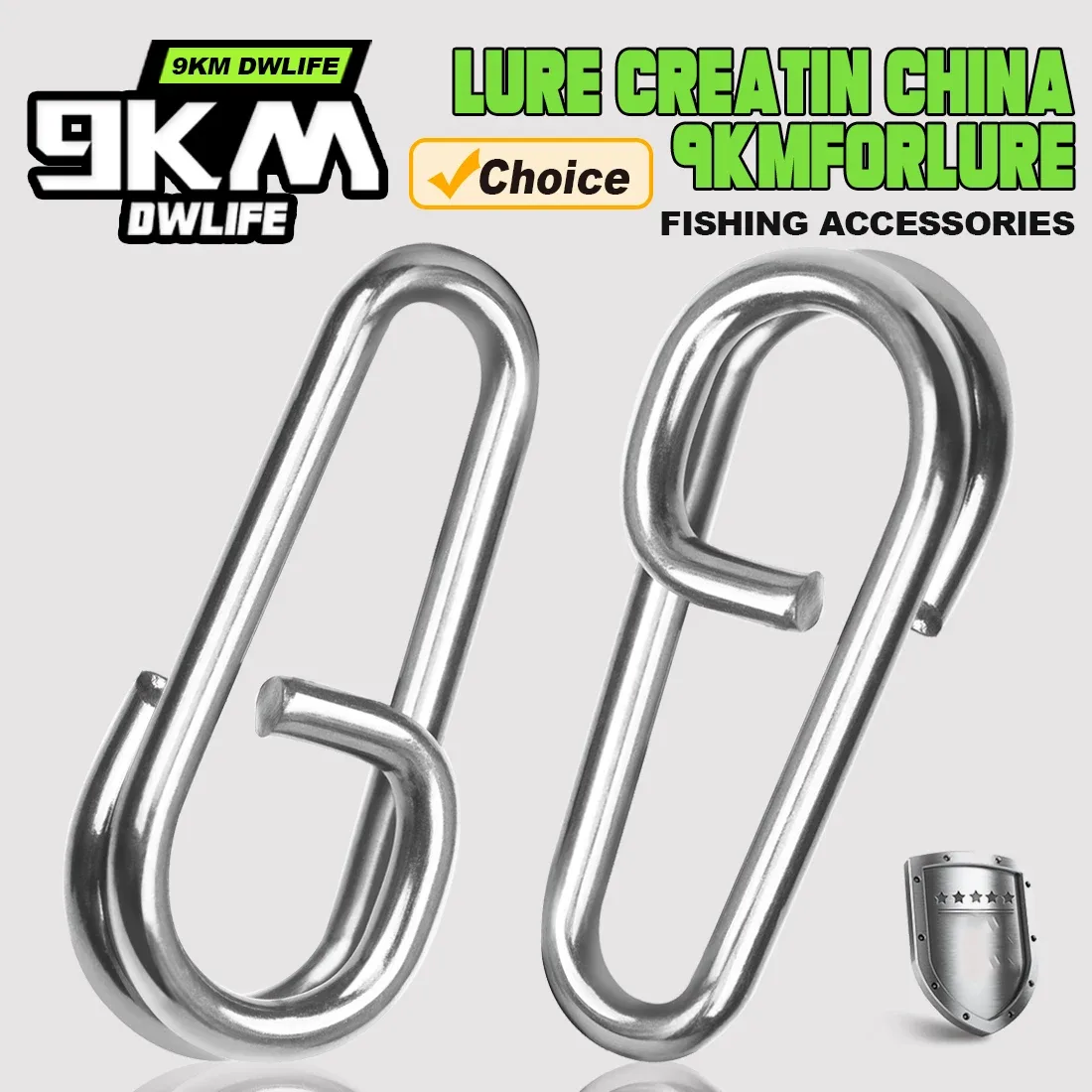 Conjunto com 50 snaps ovais para pesca