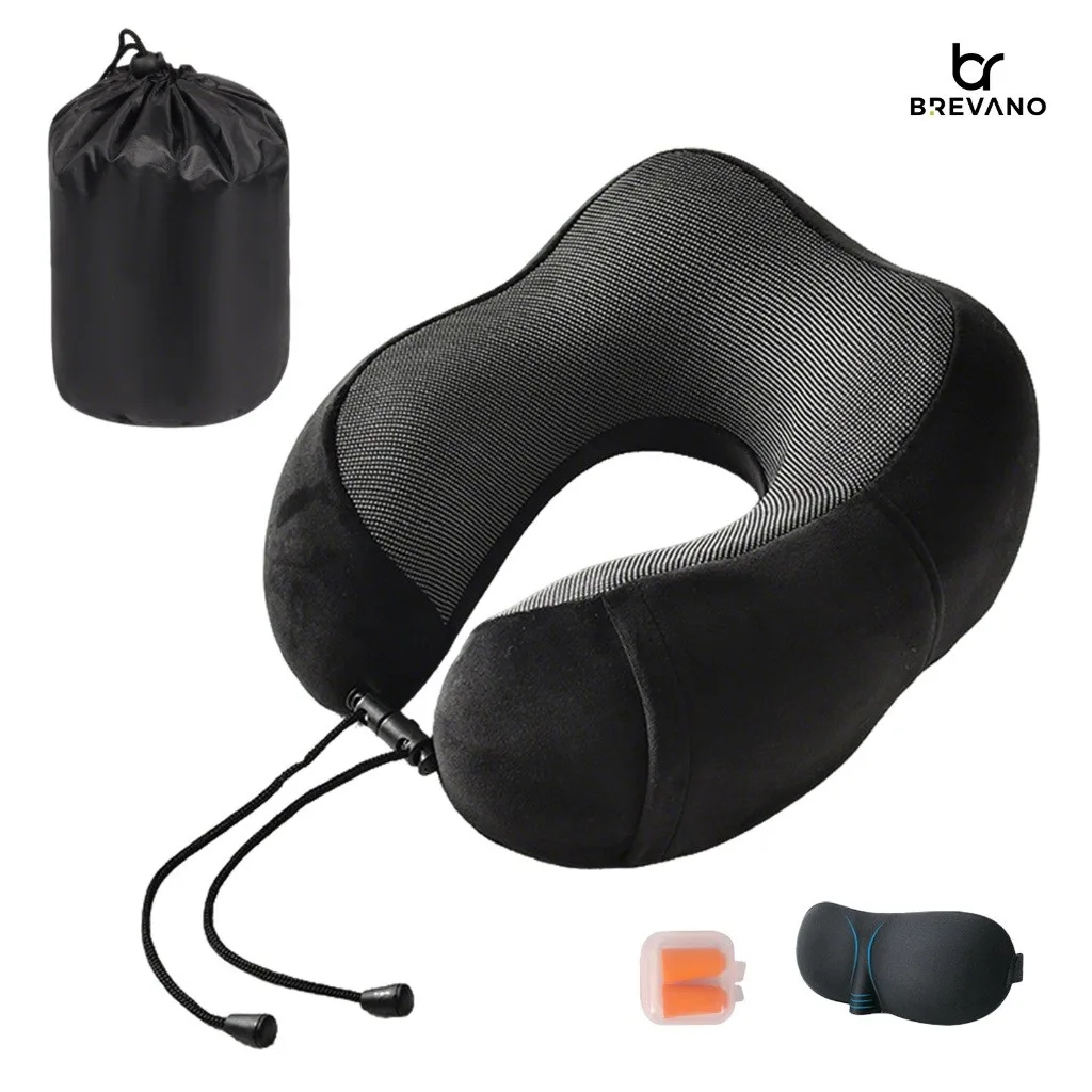 Kit de viagem com travesseiro e máscara