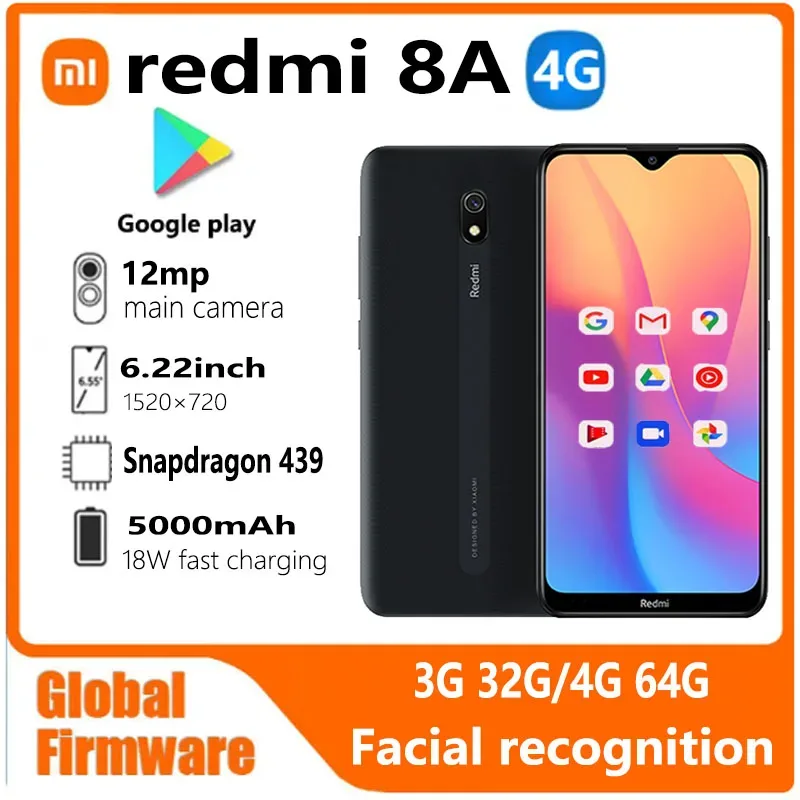 Smartphone Xiaomi Redmi 8A usado de 64 GB
