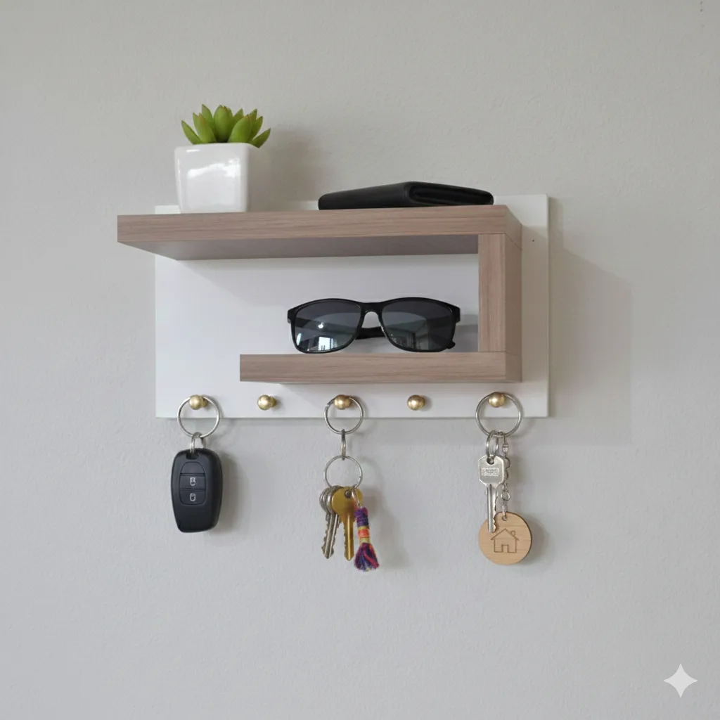 Porta-chaves de MDF para parede