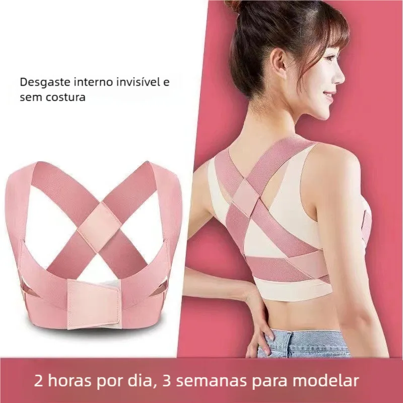 Corretor de postura com alça discreta