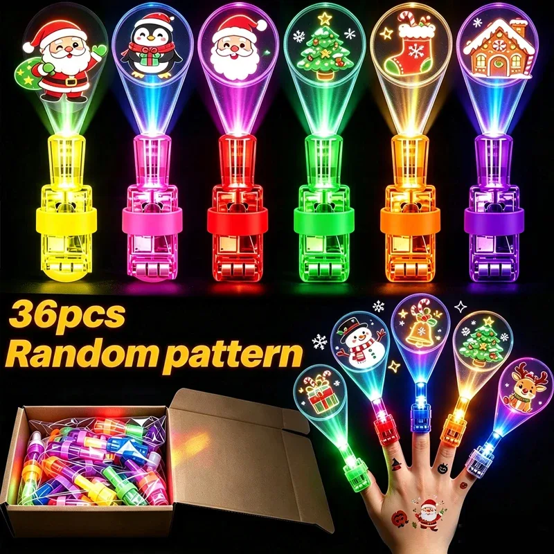 Kit com 36 mini projetores de luz natalinos