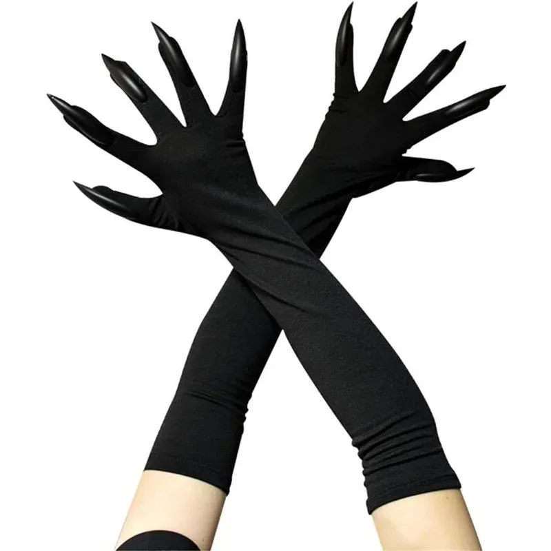 Luvas de cosplay com unhas longas