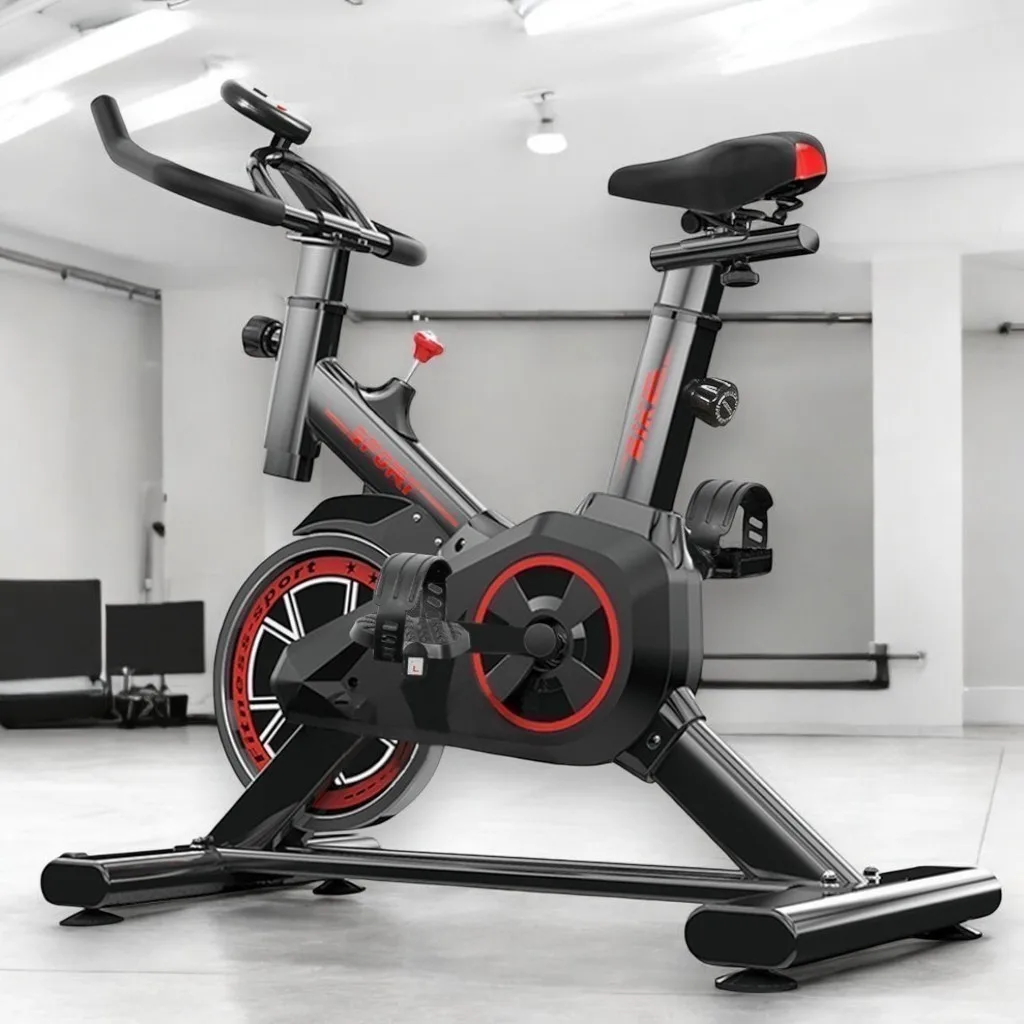 Bicicleta de spinning ergométrica com monitor