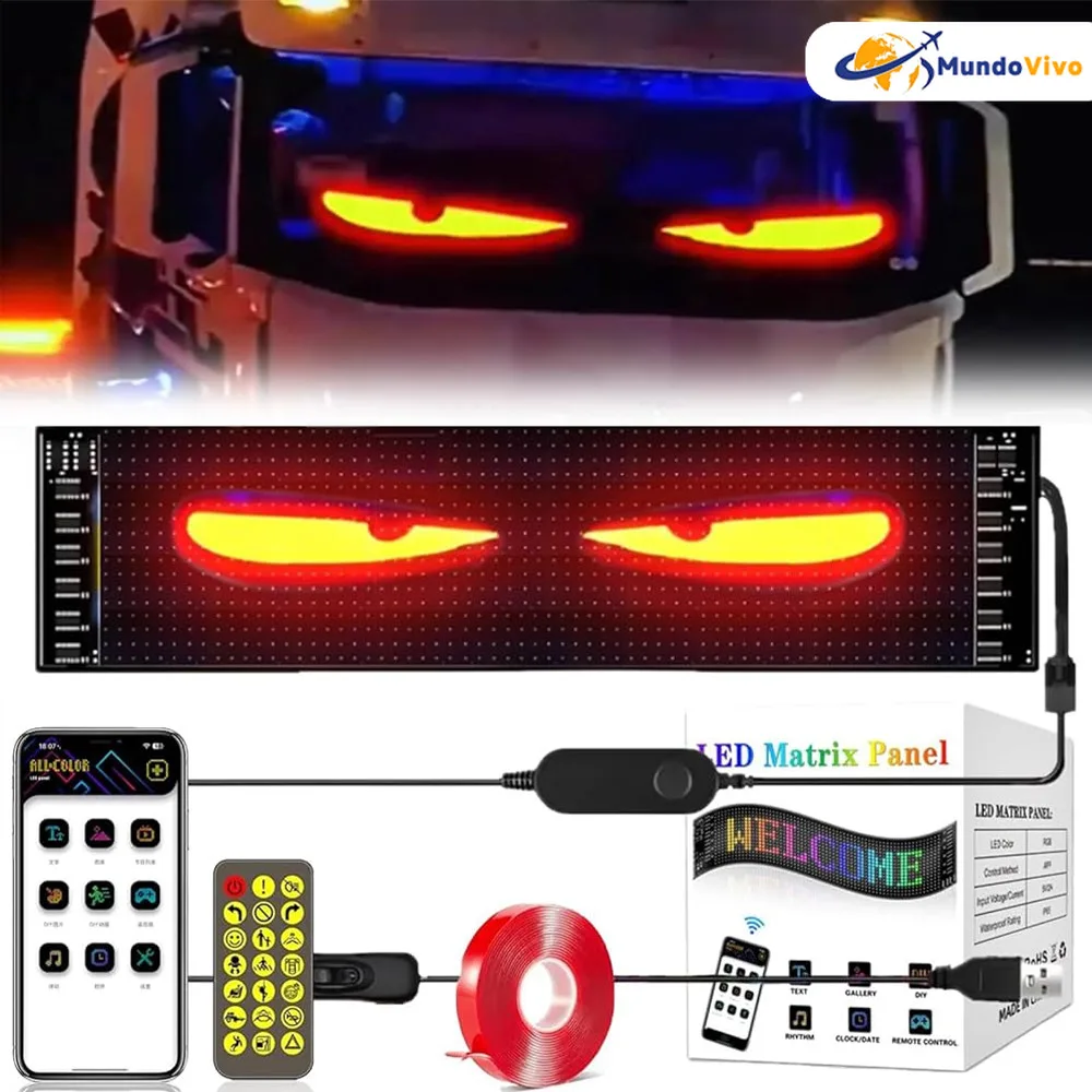 Painel LED automotivo programável