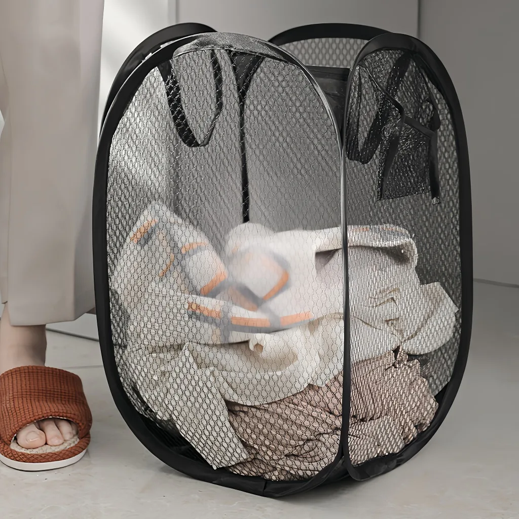 Cesto de Roupa Caixa Dobrável para Armazenagem e Organização de Vestuário e Brinquedos