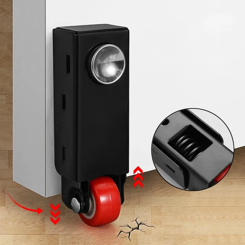 Roda inferior para porta de correr com rolamento