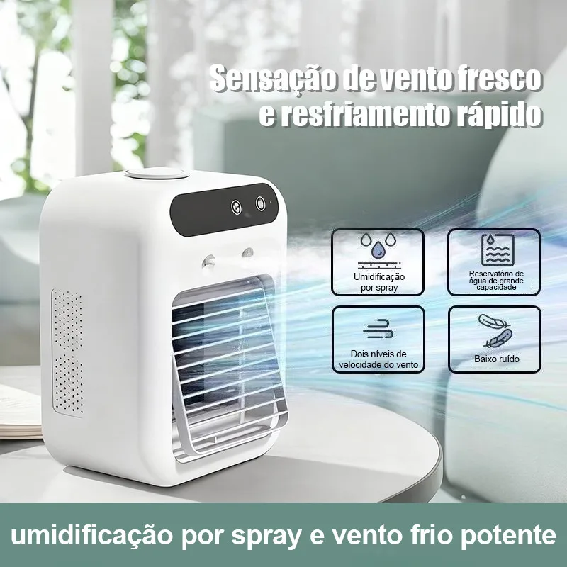 Ar-condicionado portátil com climatização e umidificação