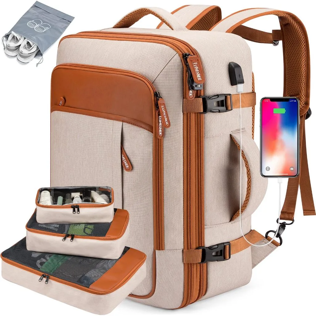Mochila de viagem 4 em 1 expansível