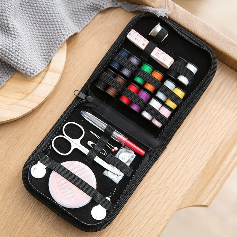 Kit de costura para viagem com bolsa