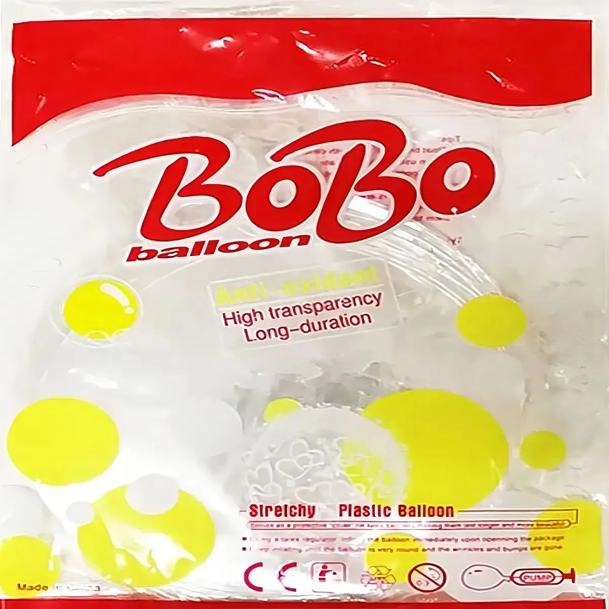 Kit de balões transparentes de 24 polegadas