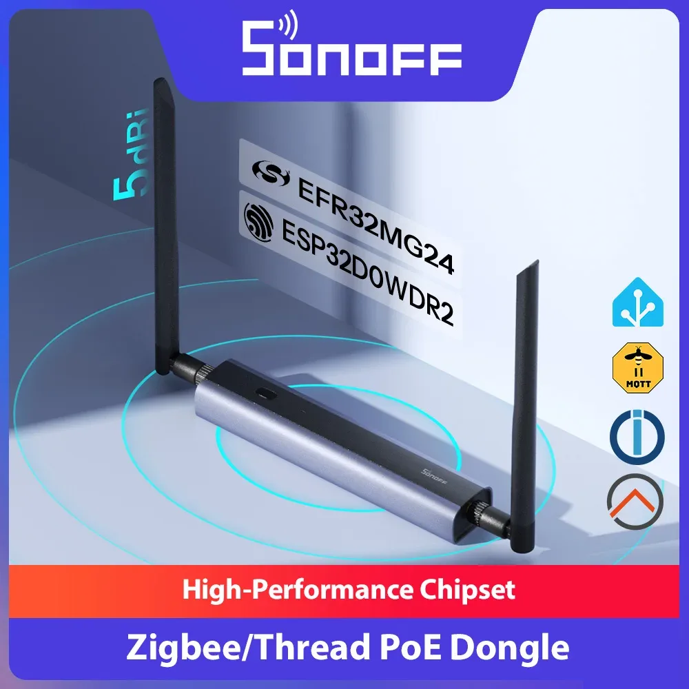Dongle Sonoff Max Zigbee e Thread com Ethernet
