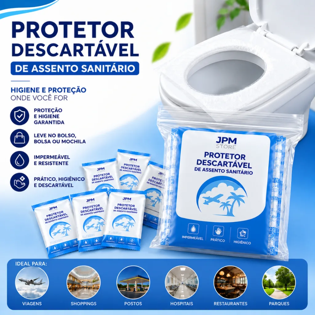 Kit de protetor descartável para assento sanitário