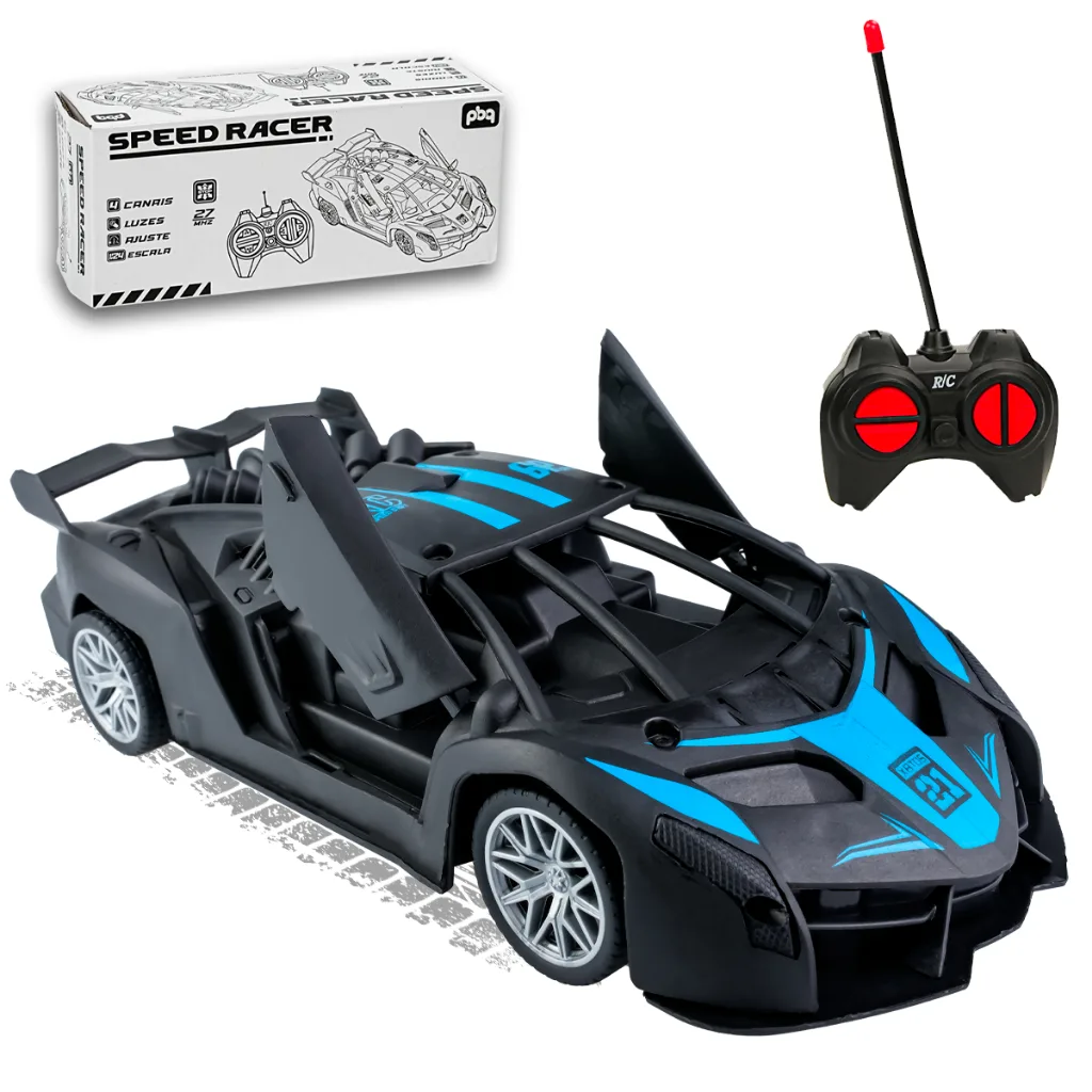 Carrinho esportivo infantil com controle remoto