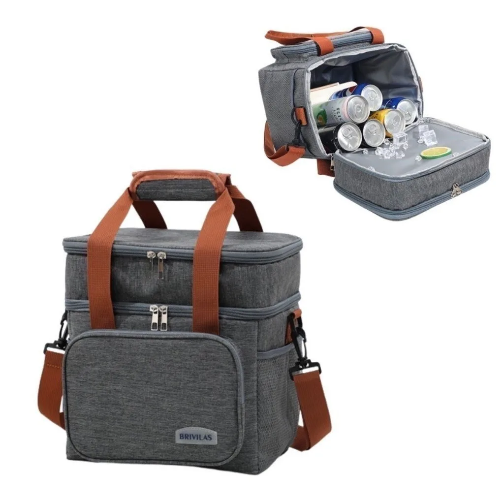 Bolsa térmica de duas camadas para piquenique