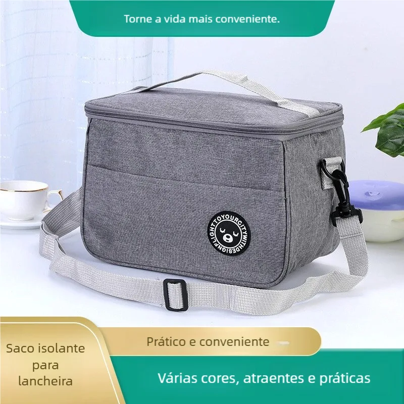 Bolsa térmica impermeável para lanches e marmitas