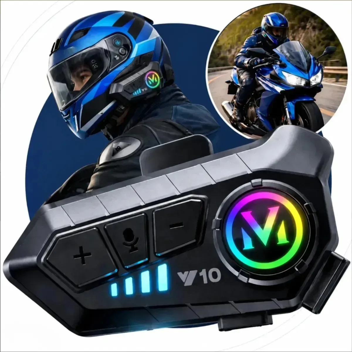 Fone Bluetooth para capacete de moto Woosh