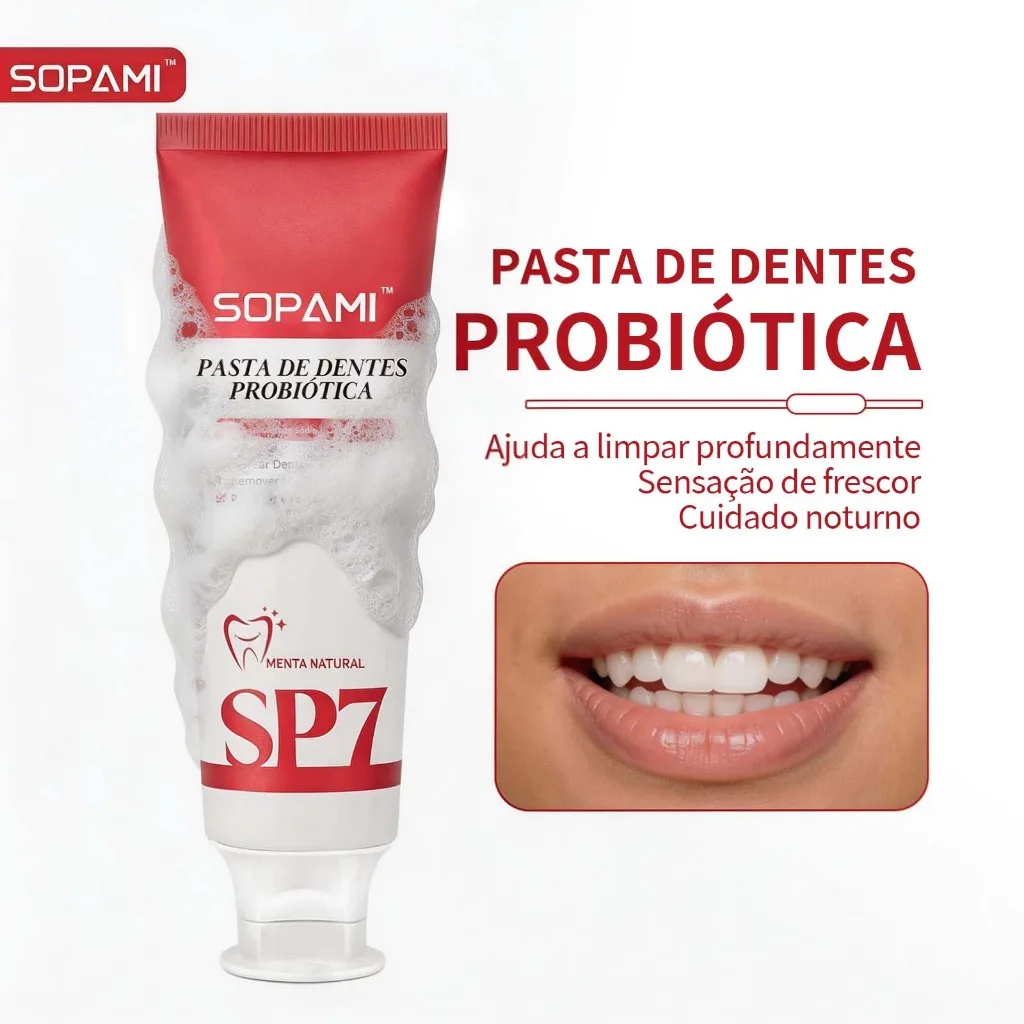 Creme dental Sopami SP7 Pro de menta
