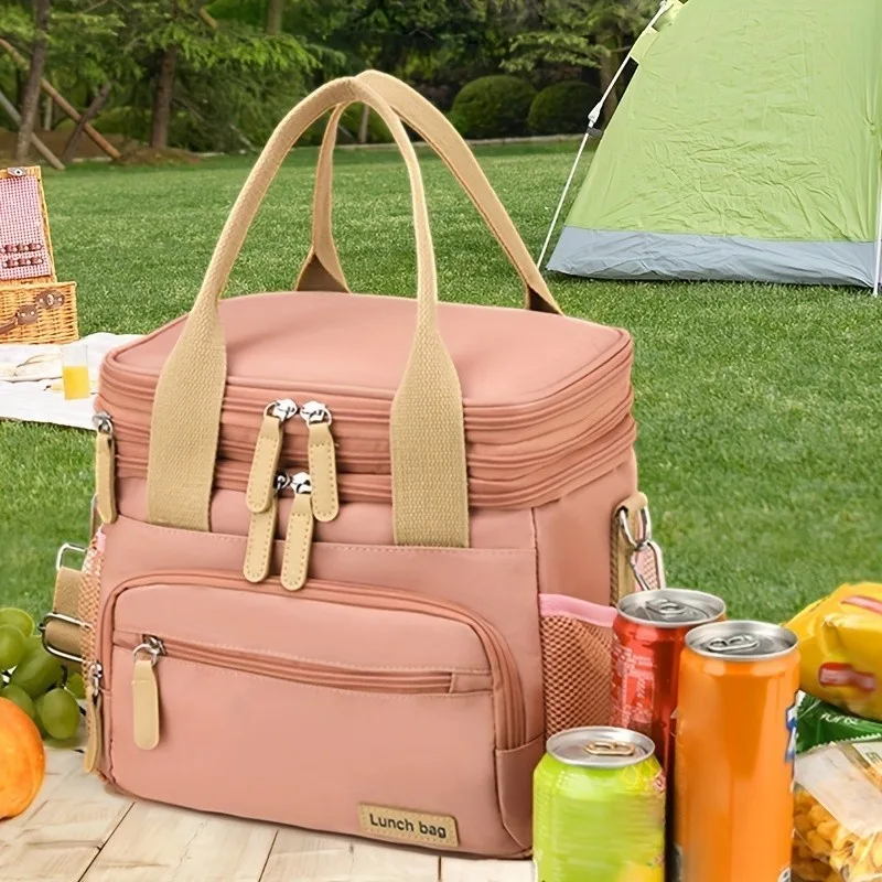 Bolsa térmica expansível para piquenique