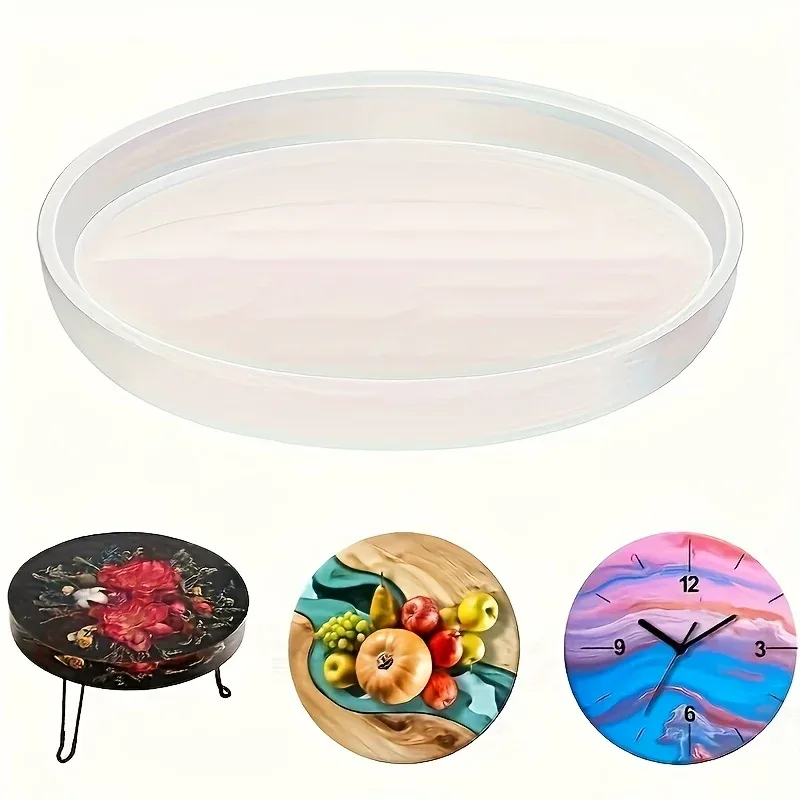 Molde de silicone para mesa redonda de resina