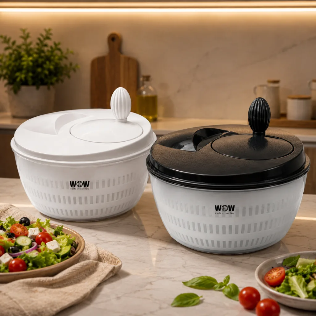 Centrífuga manual de salada com 4 litros