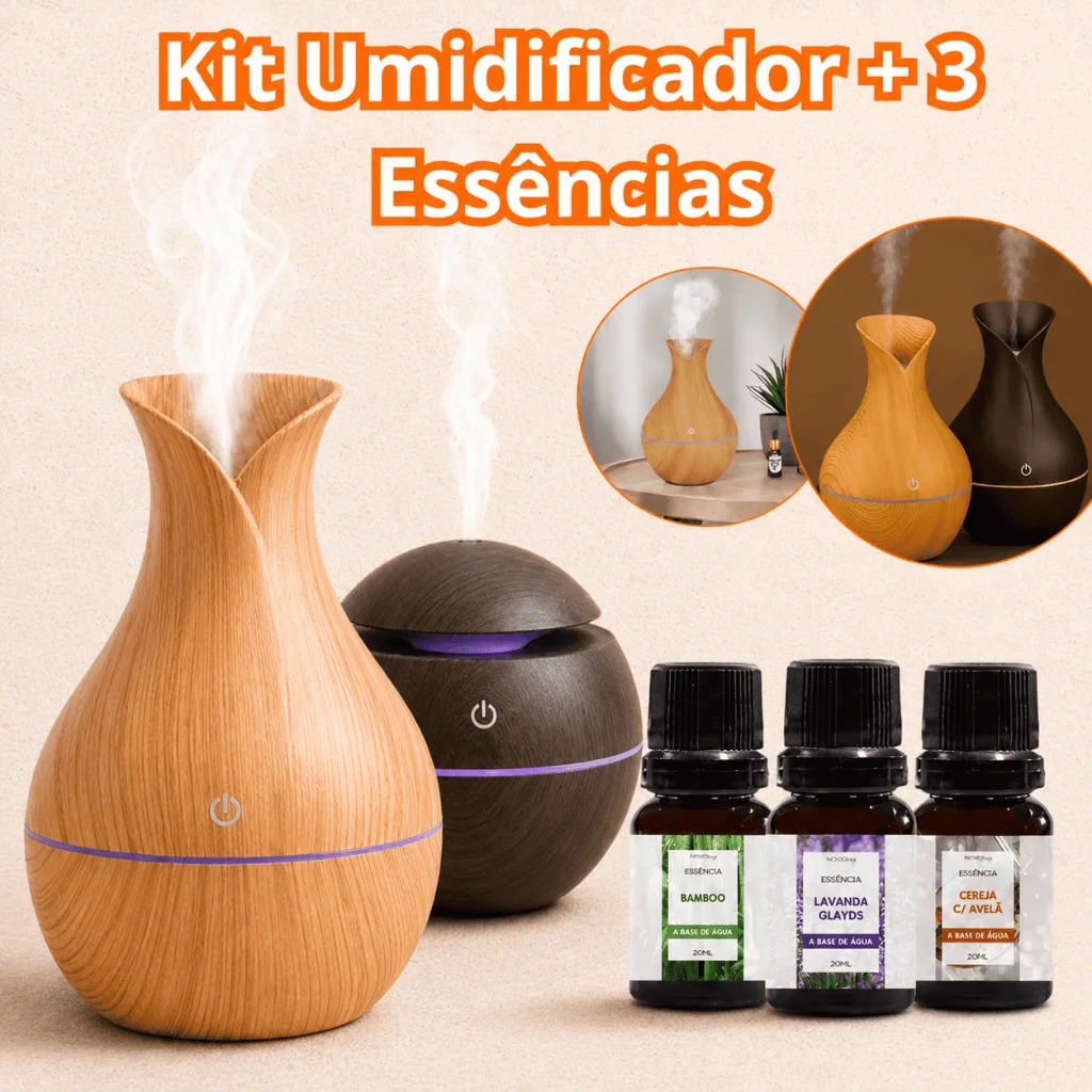 Kit de umidificador com essências