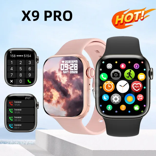 Smartwatch X9 Pro de 45 mm com GPS