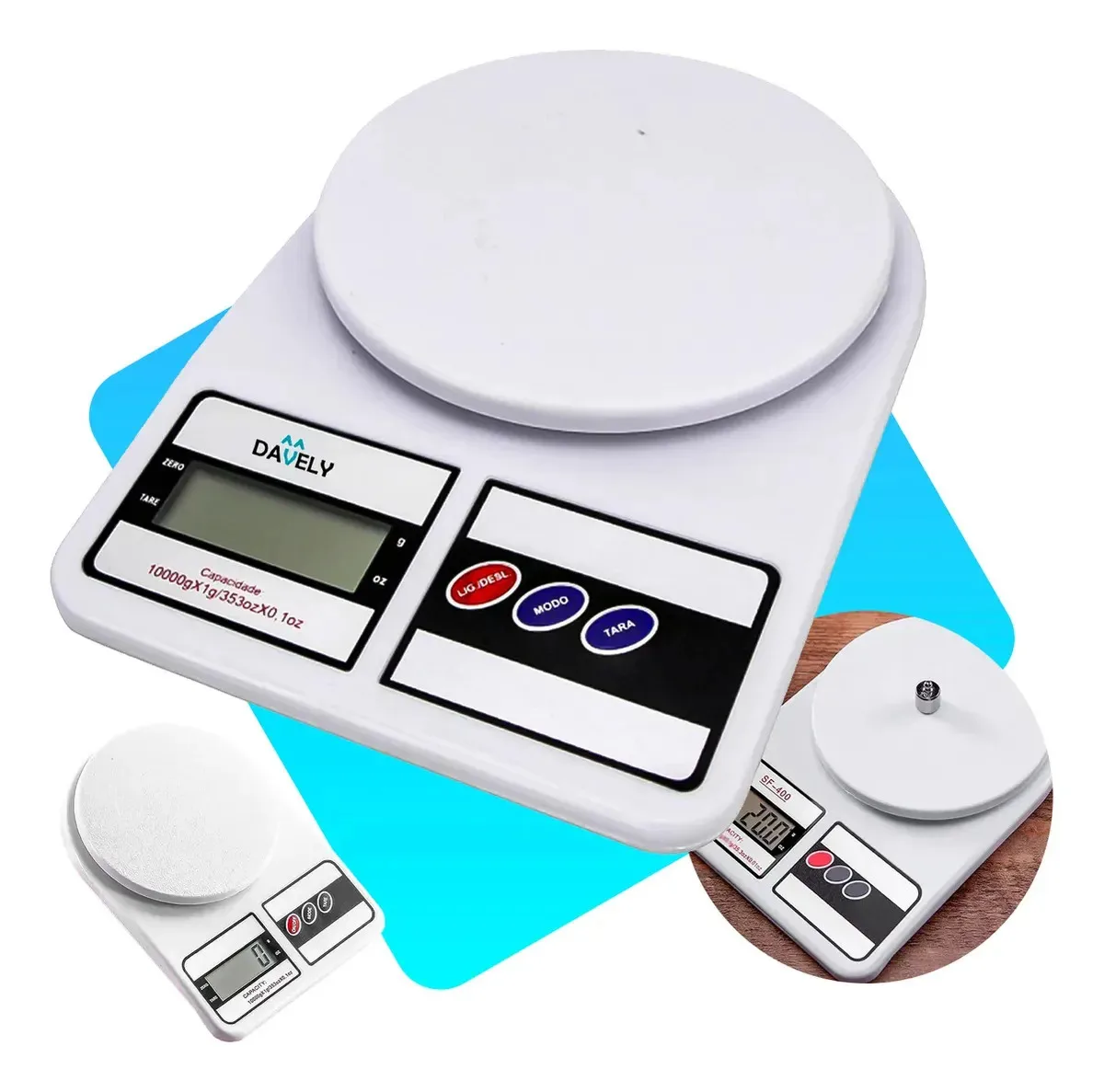 Balança digital Davely Cook para cozinha