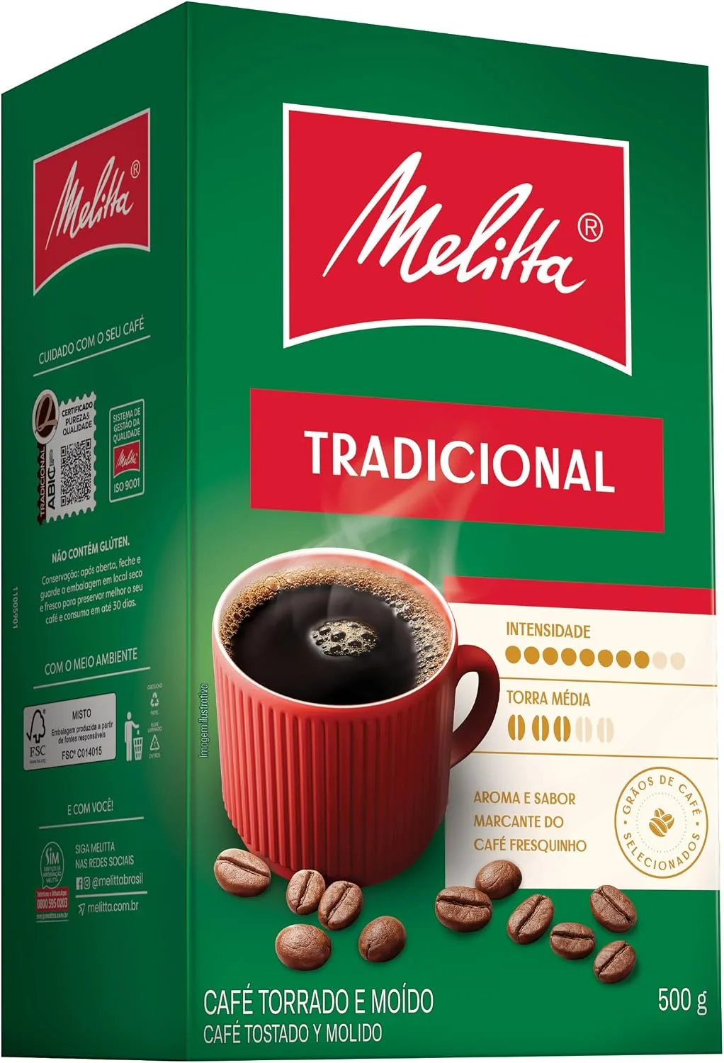 Café tradicional Melitta a vácuo de 500 g
