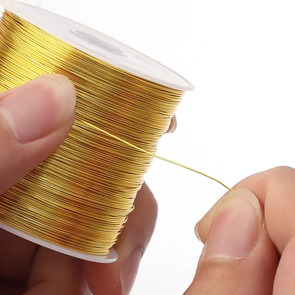 Fio de cobre dourado e prateado para bijuterias