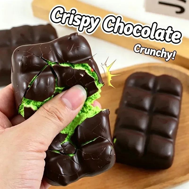 Brinquedo antiestresse de chocolate crocante