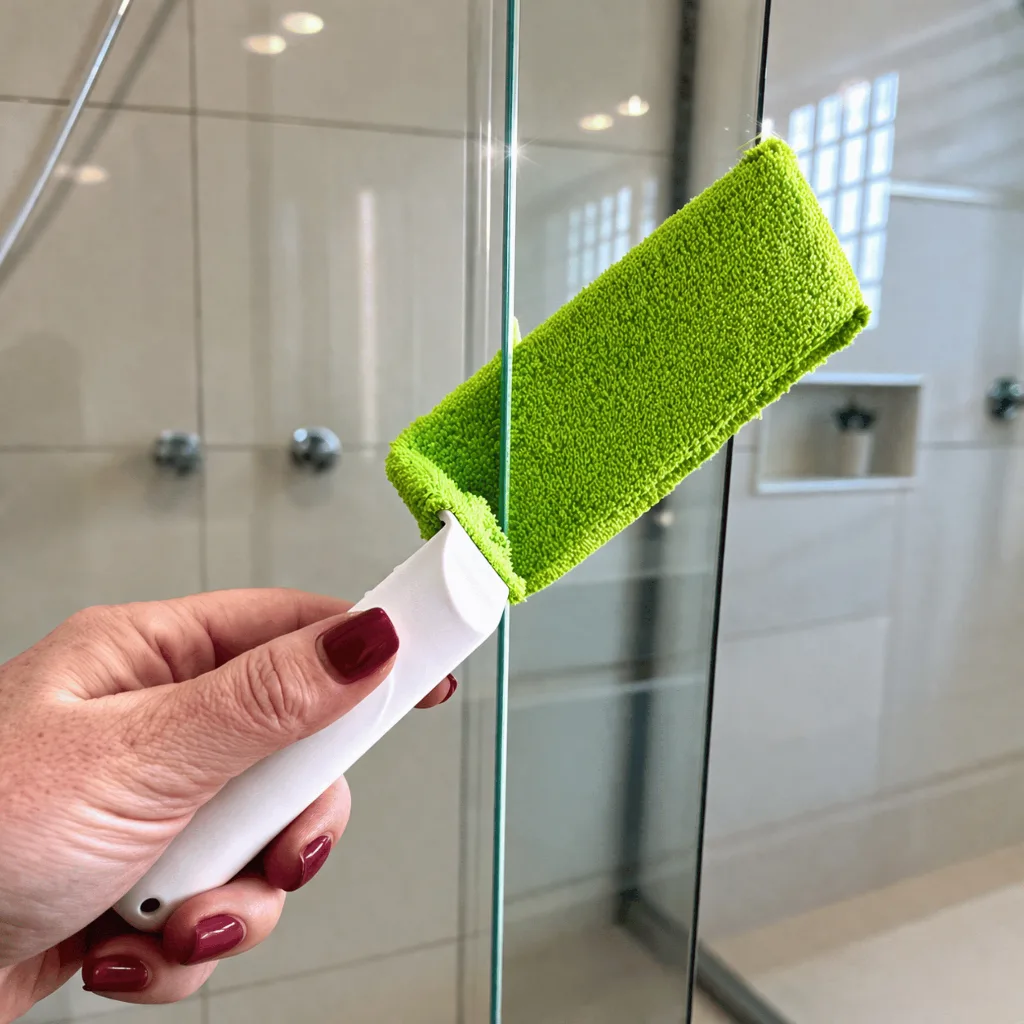 Kit para limpar frestas de vidros com suporte reforçado