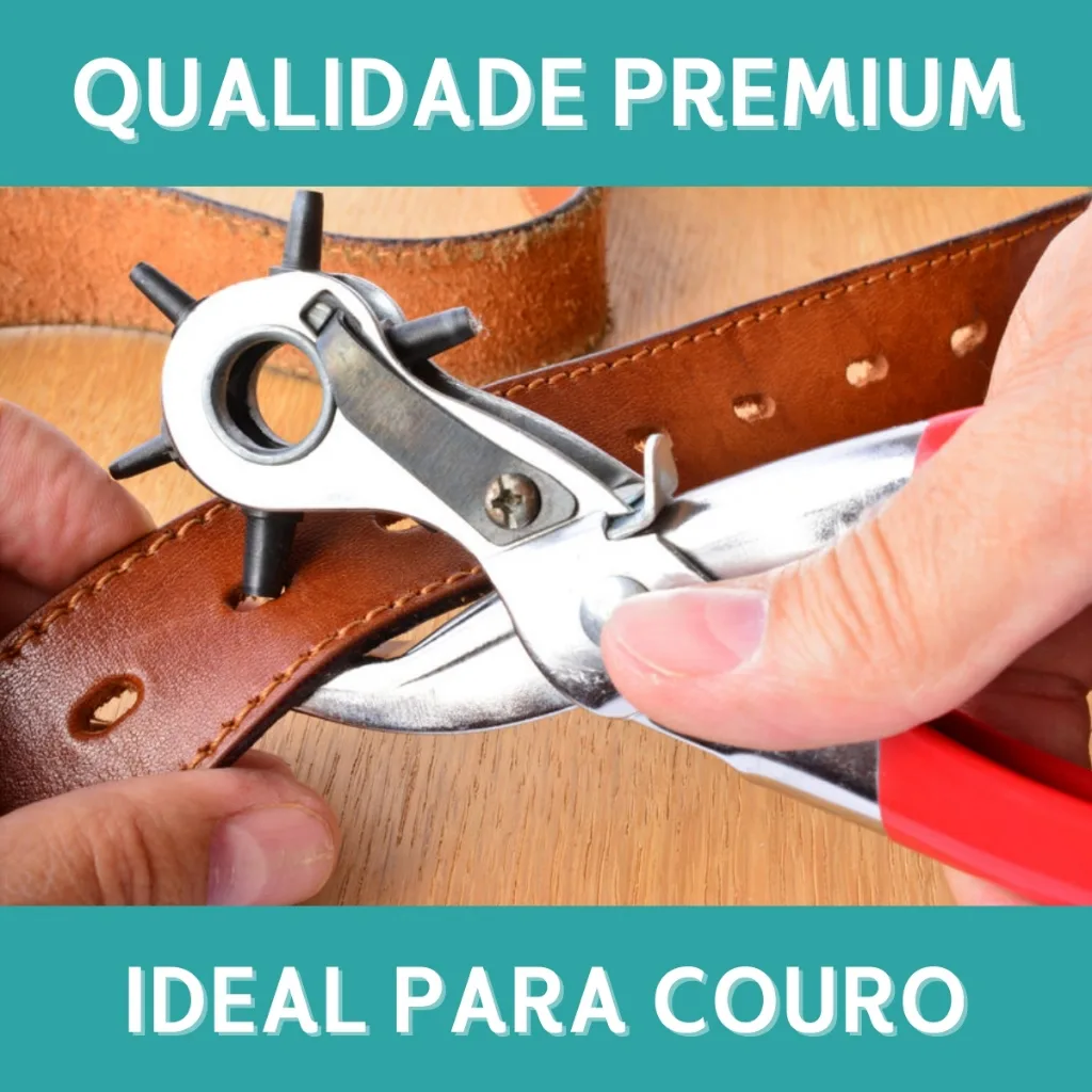 Alicate vazador Shefa para couro e chinelos