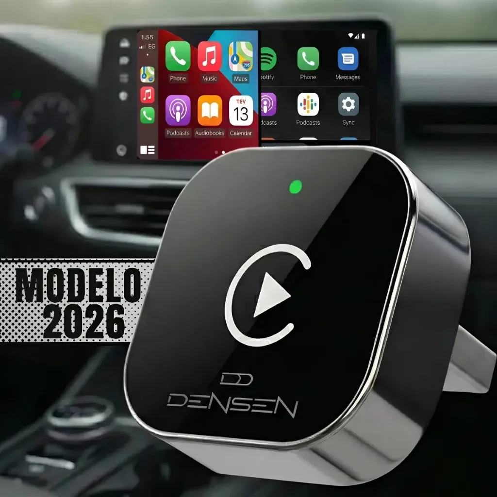 Adaptador sem fio para CarPlay e Android Auto