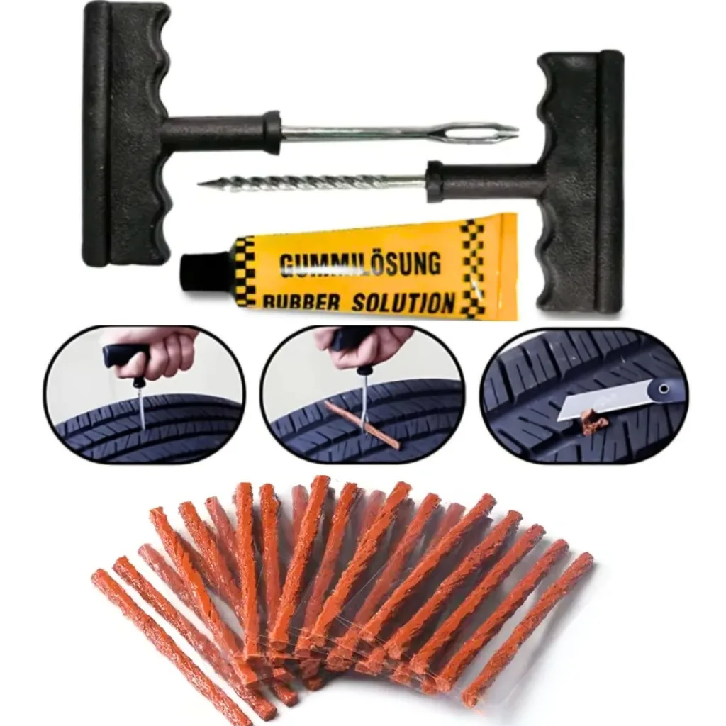 Kit para reparo de pneus sem câmara