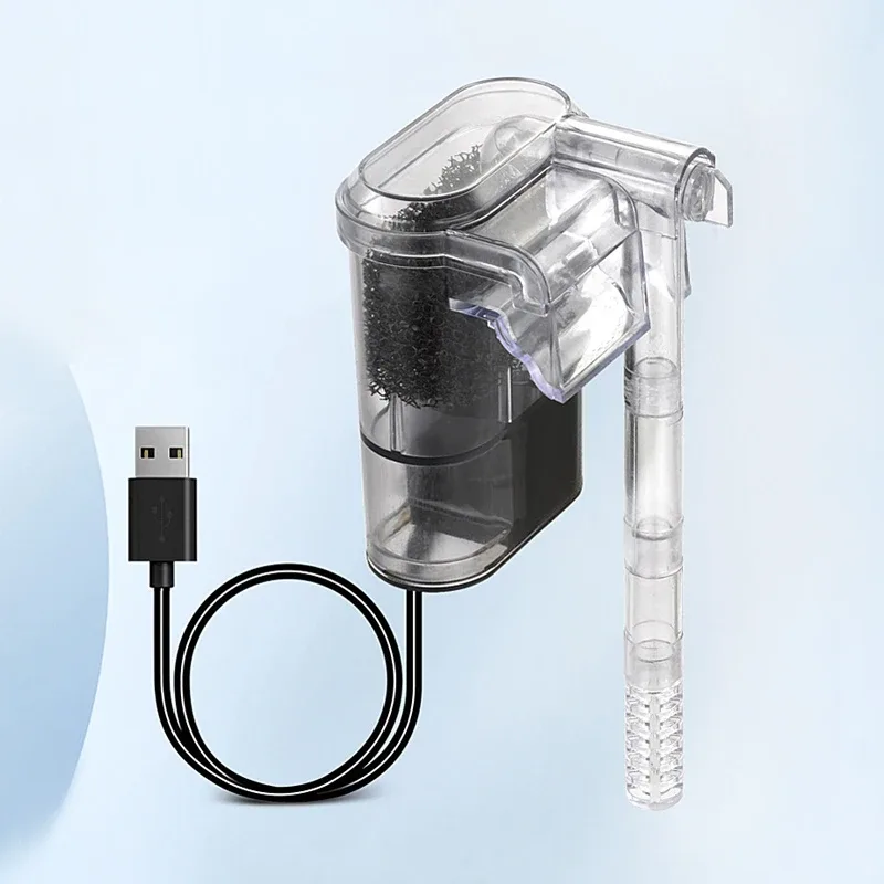 Filtro de parede para aquário com bomba USB