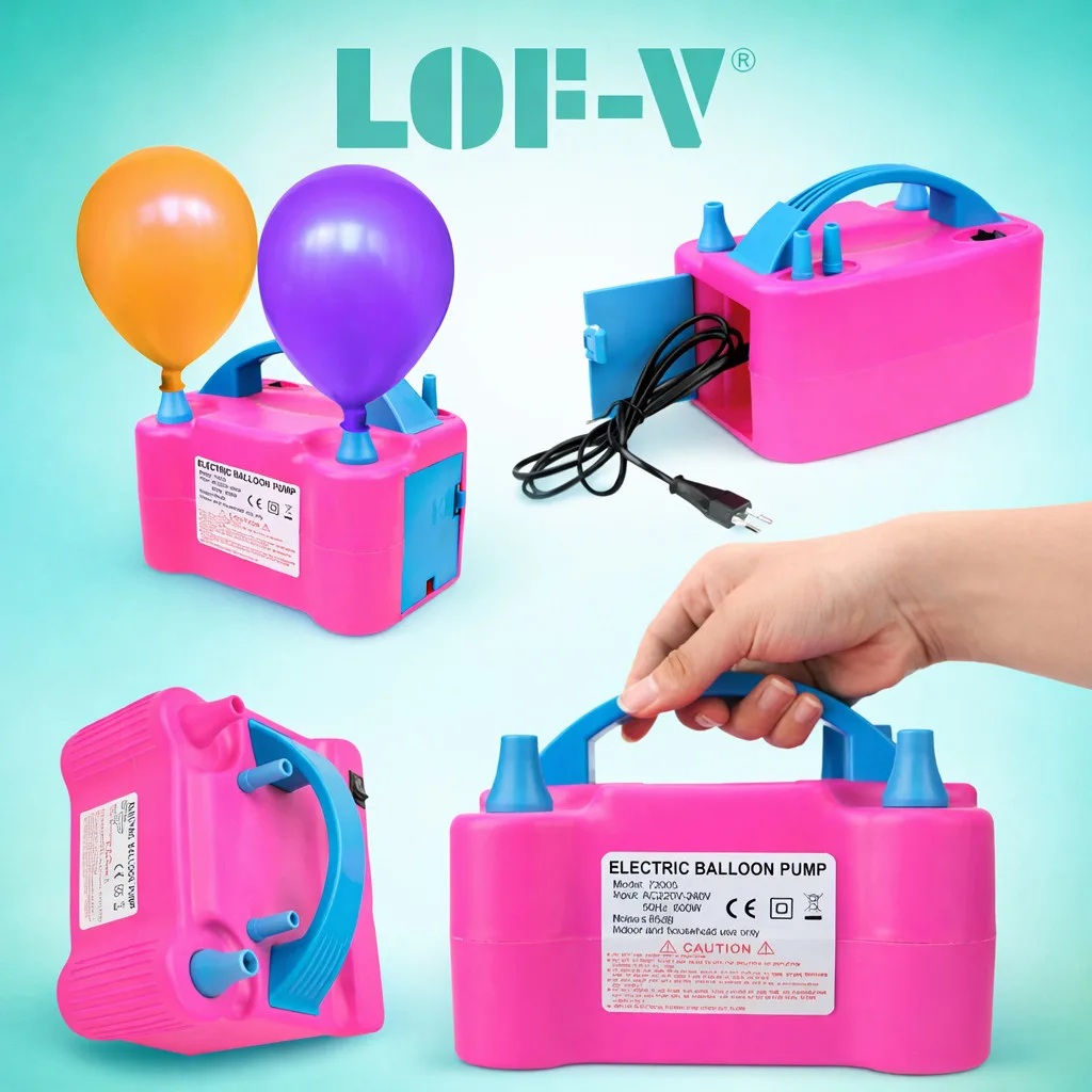 Inflador elétrico para balões de festa