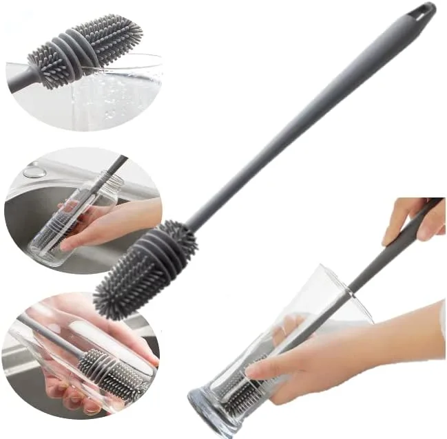 Escova de silicone para limpeza