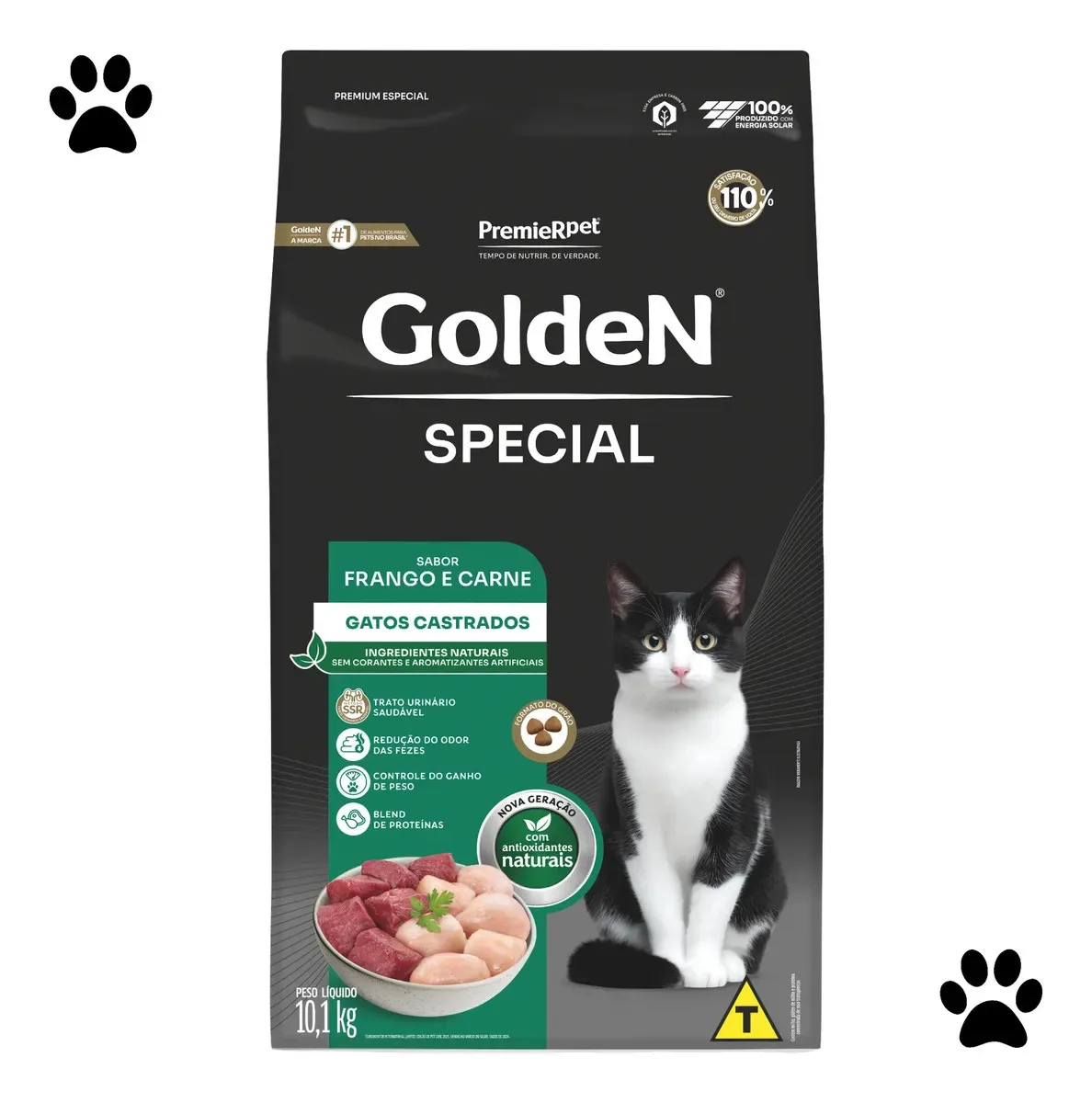 Ração Golden Premium para gatos adultos castrados
