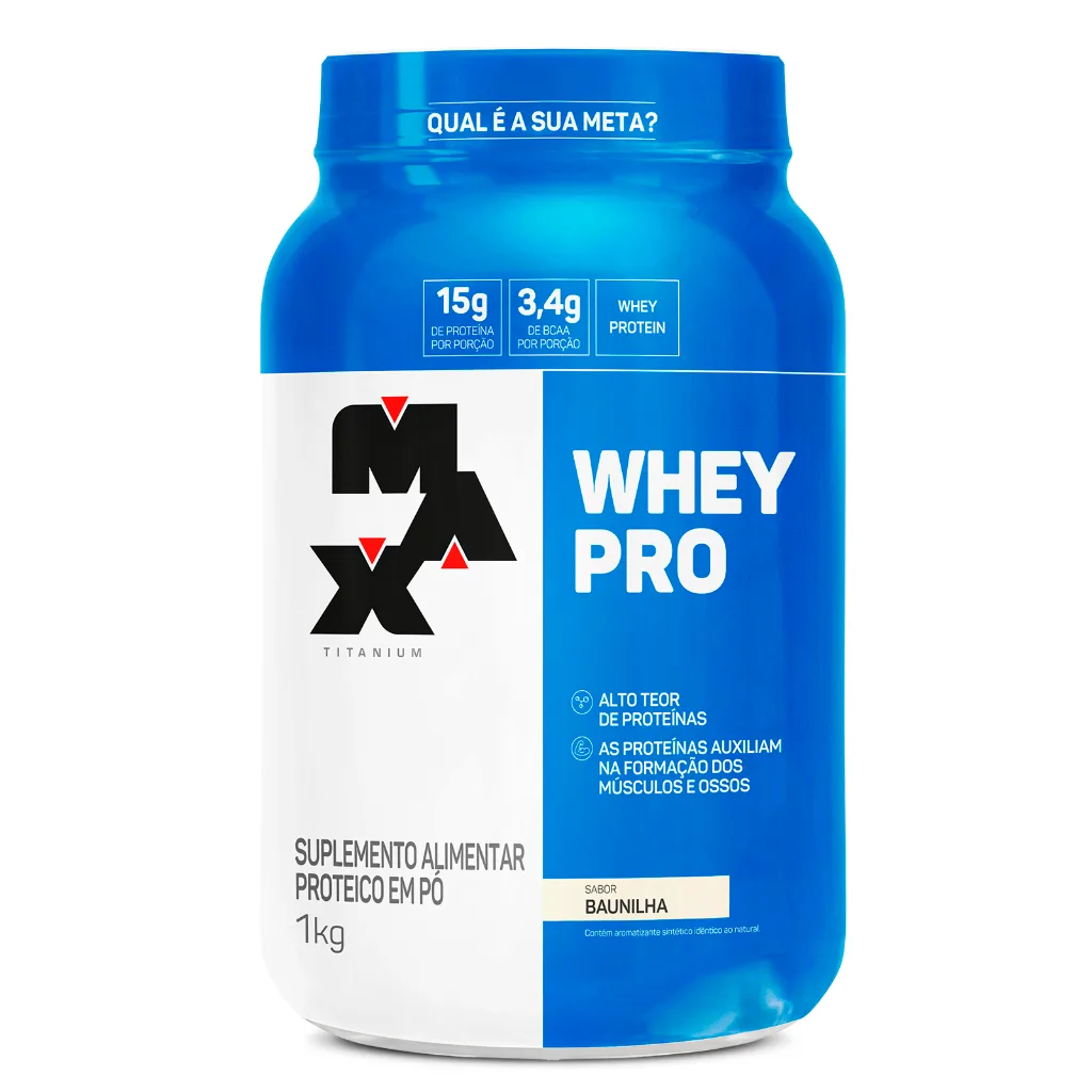 Whey protein Max Titanium de 1 kg