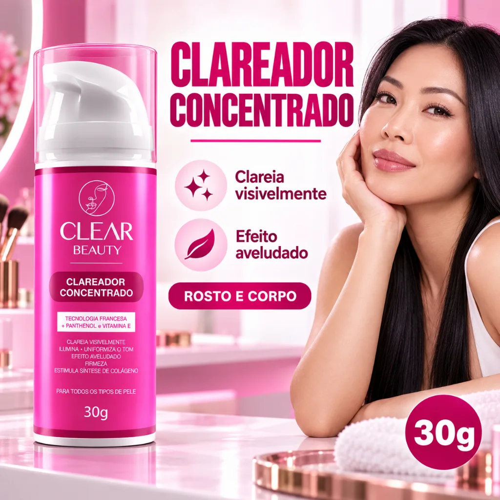 Clareador Clear Beauty para manchas na pele