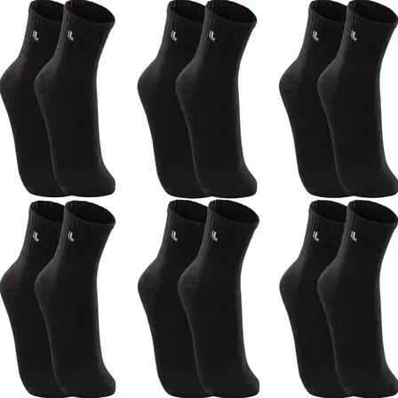 Kit 6 Pares Meias Lupo Cano Médio Esportivas Academia