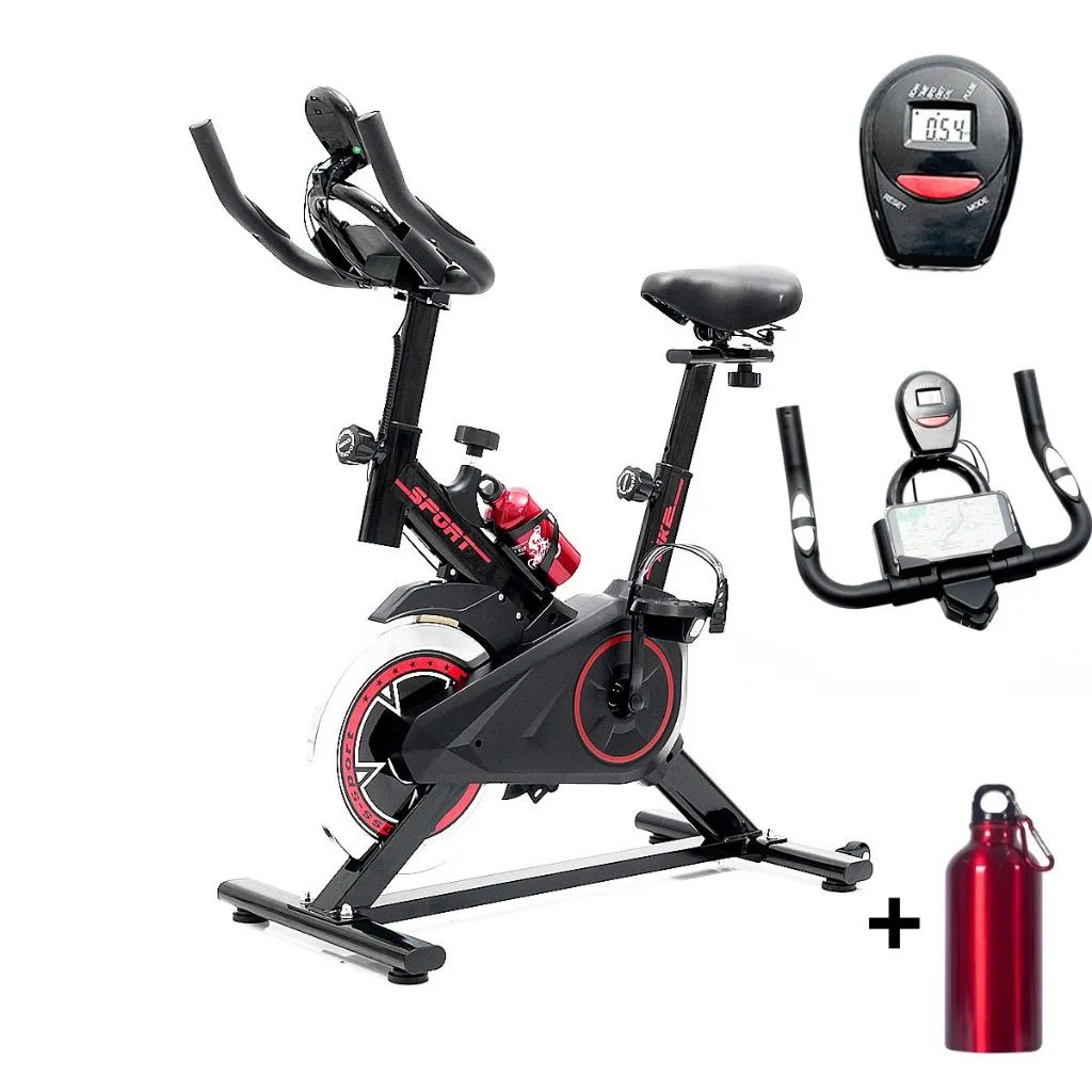 Bicicleta ergométrica de spinning com monitor