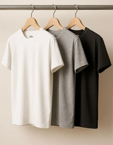 Kit com 3 camisetas Sandrini de algodão