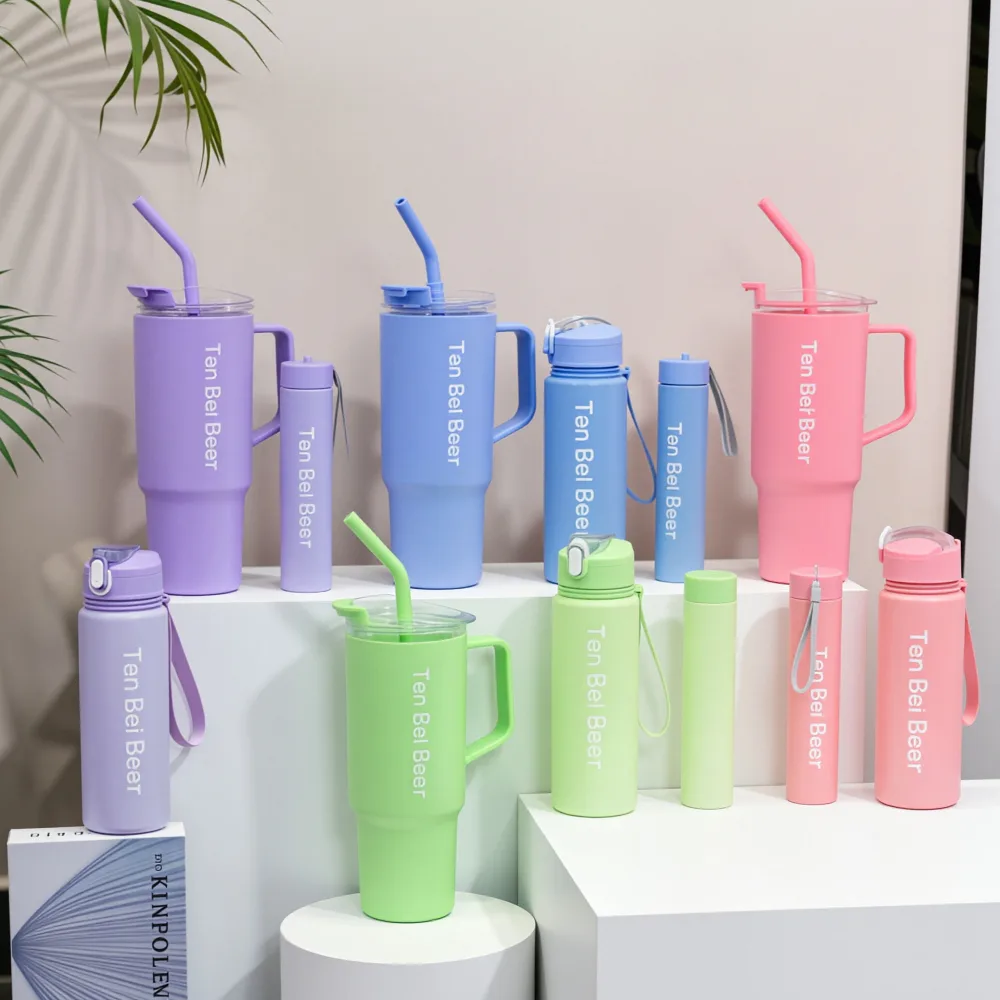 Kit com 3 garrafas squeeze motivacionais
