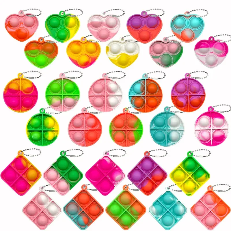 Kit com 30 chaveiros pop fidget