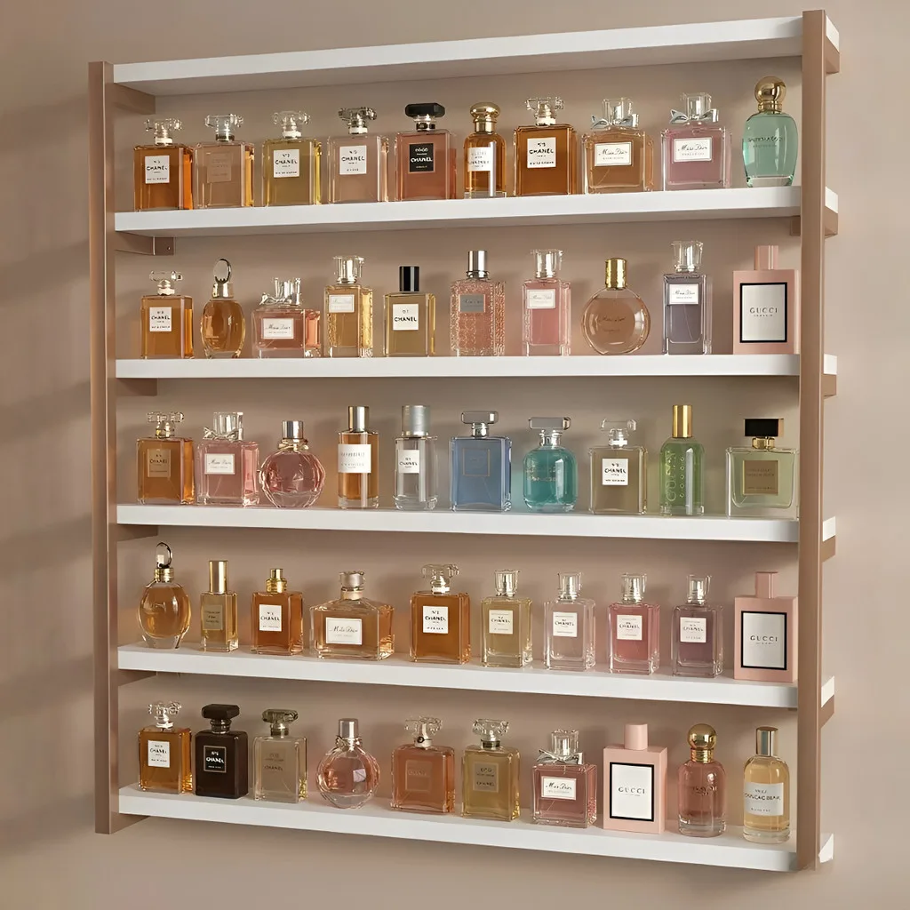 Prateleira de parede para perfumes