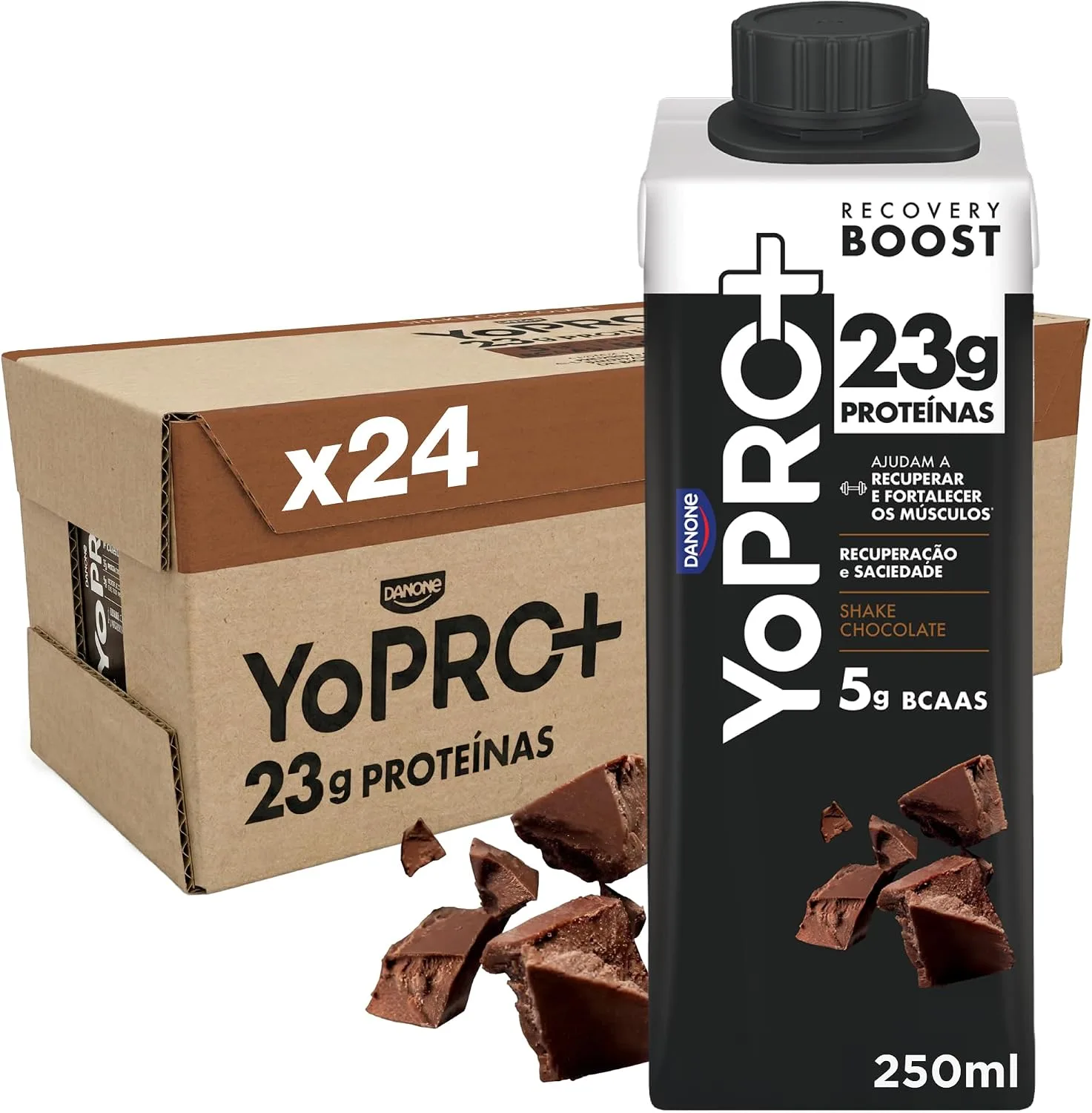 Bebida láctea UHT sabor chocolate com 24 unidades
