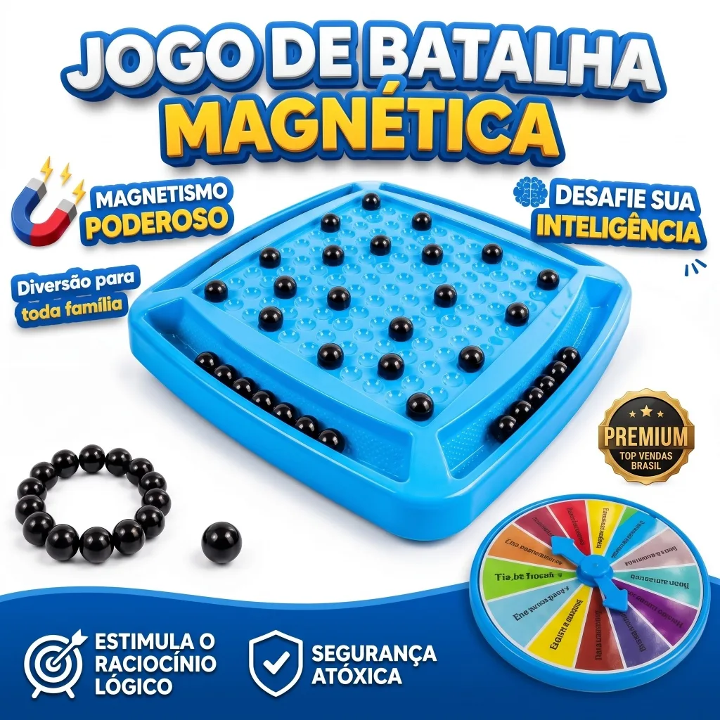 Jogo de xadrez magnético portátil