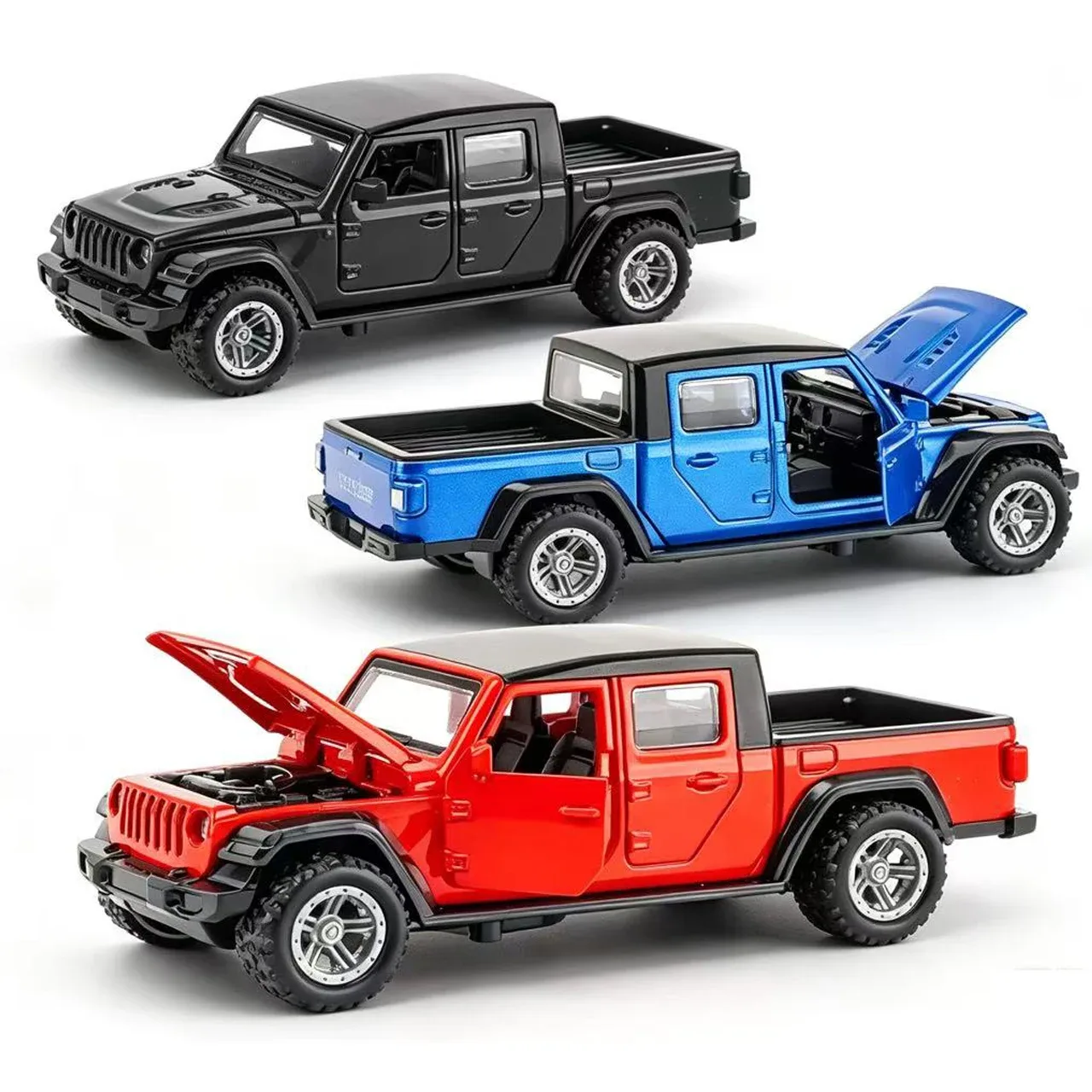 Carrinho infantil colecionável com portas móveis